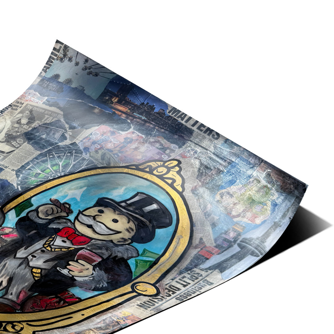Eckdetail des Posters Dream Big Real
