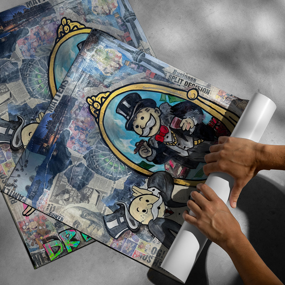 Aufgerolltes Poster Dream Big Real
