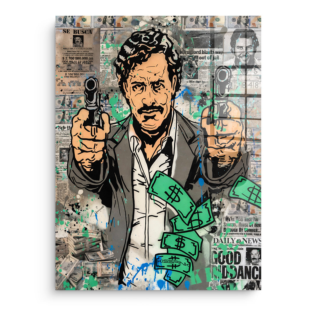 DOTCOMCANVAS Acrylglasbild Patron Money ohne Rahmen
