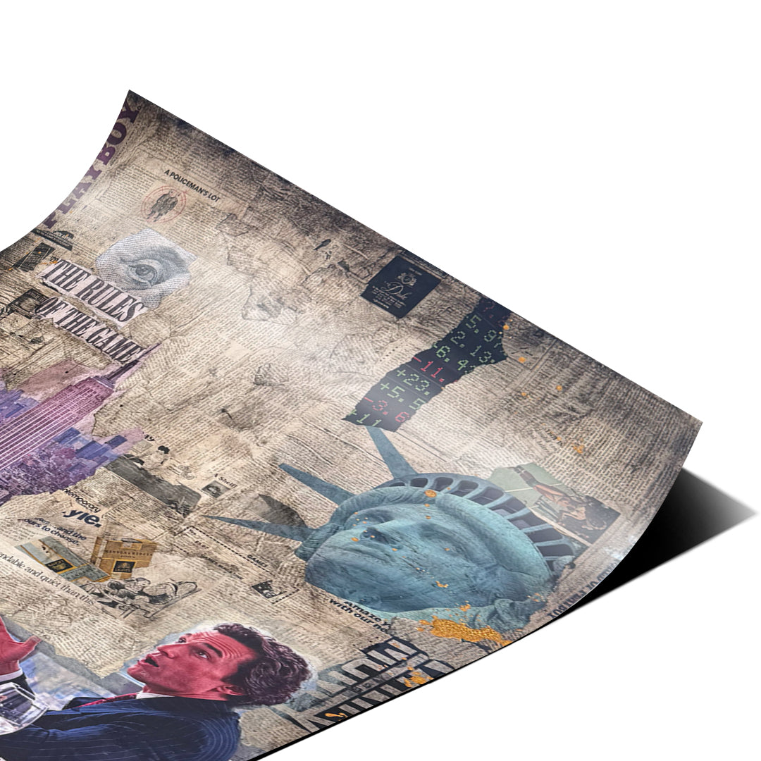Eckdetail des Posters Rules Of The Game