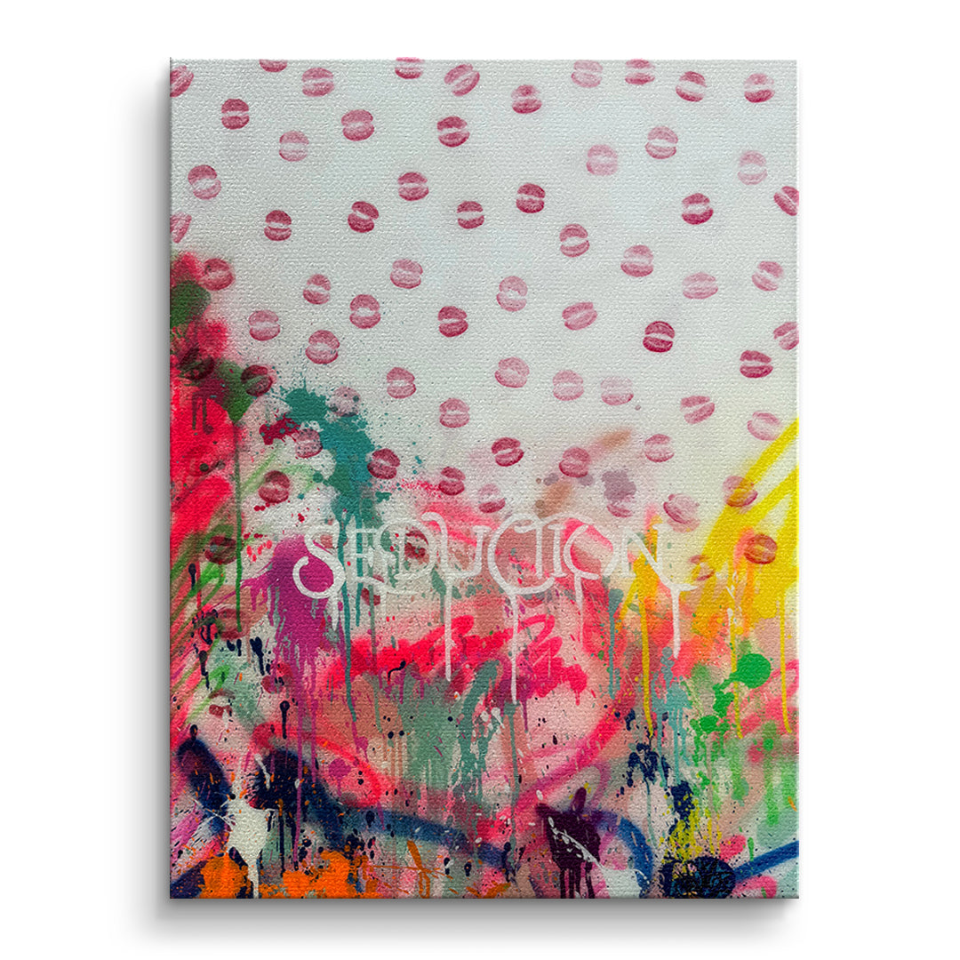 DOTCOMCANVAS Leinwandbild Seduction Kisses ohne Rahmen