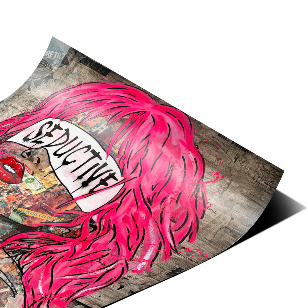 Eckdetail des Posters Seductive