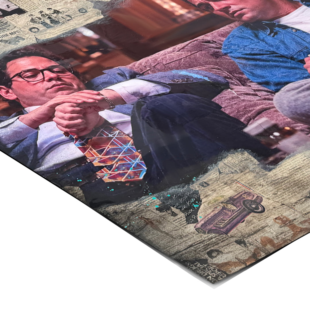 Eckdetail des Posters Too Much Not Enough