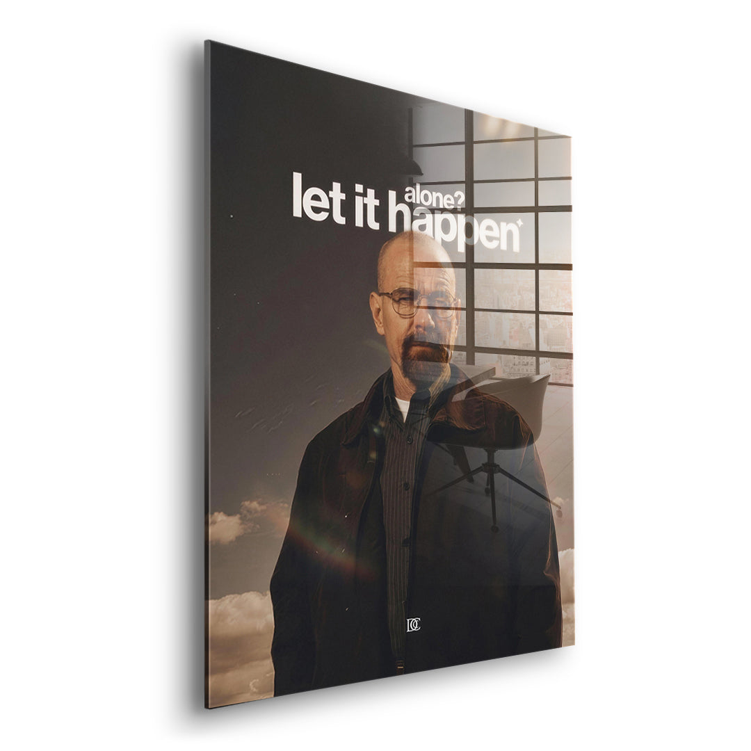 Seitenansicht des Acrylglasbilds Let It Happen ohne Rahmen