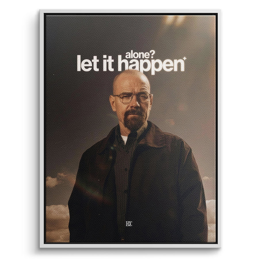 DOTCOMCANVAS Leinwandbild Let It Happen im weißen Premium-Rahmen