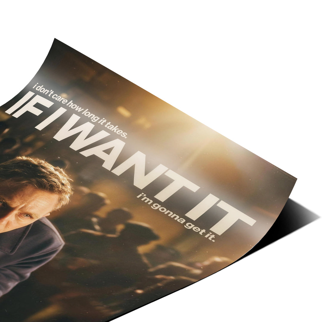 Eckdetail des Posters If I Want It, Nahaufnahme