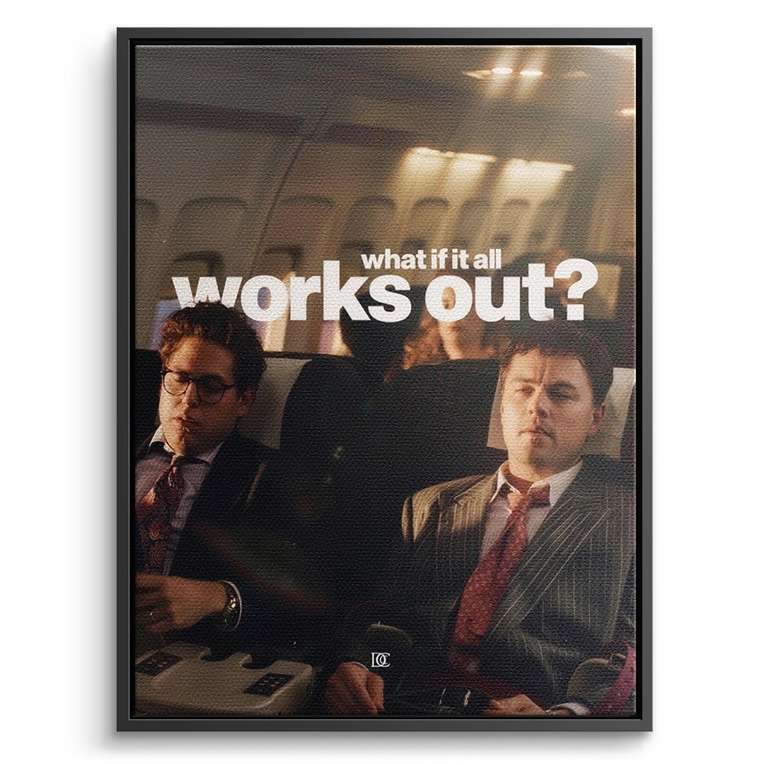 DOTCOMCANVAS Leinwandbild What If It All Works Out im schwarzen Premium-Rahmen