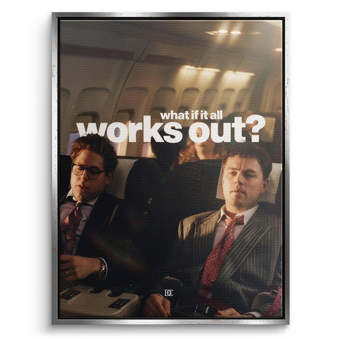 DOTCOMCANVAS Leinwandbild What If It All Works Out im silbernen Premium-Rahmen