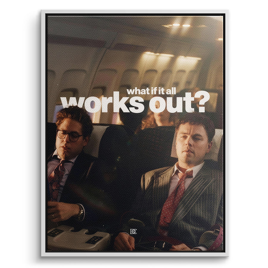 DOTCOMCANVAS Leinwandbild What If It All Works Out im weißen Premium-Rahmen