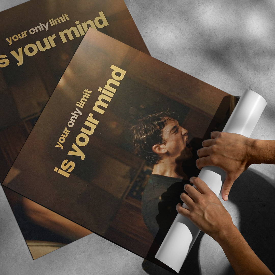 Aufgerolltes Poster Your Only Limit Is Your Mind Vintage