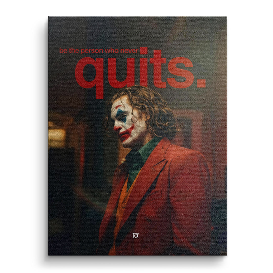 DOTCOMCANVAS Leinwandbild Never Quit ohne Rahmen