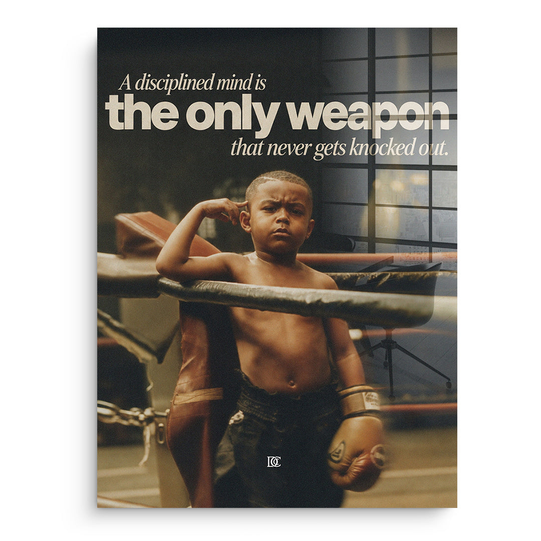DOTCOMCANVAS Acrylglasbild The Only Weapon ohne Rahmen