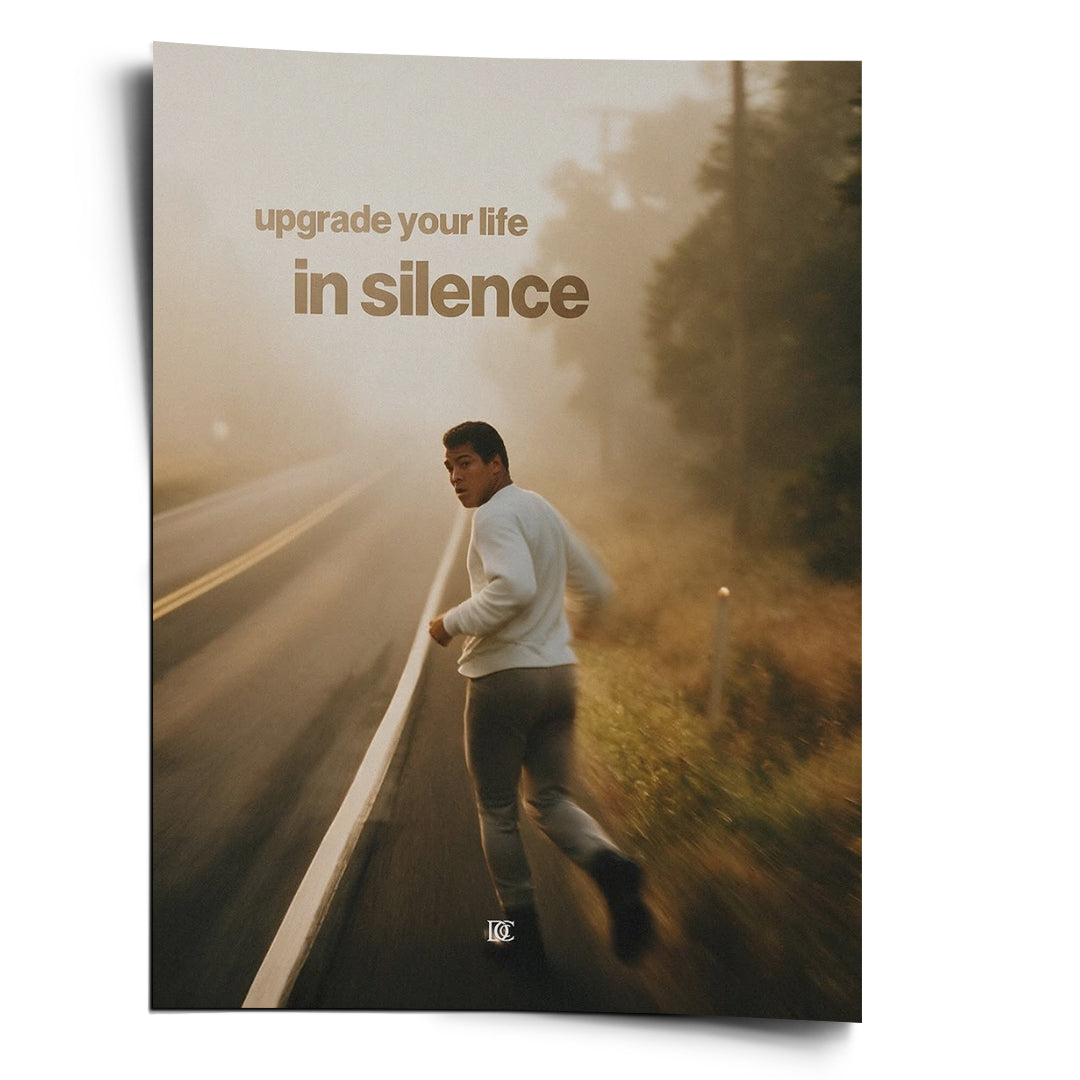 DOTCOMCANVAS Poster Upgrade Your Life In Silence