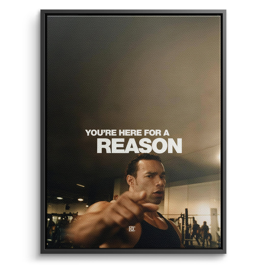 DOTCOMCANVAS Leinwandbild You're Here For A Reason im schwarzen Premium-Rahmen