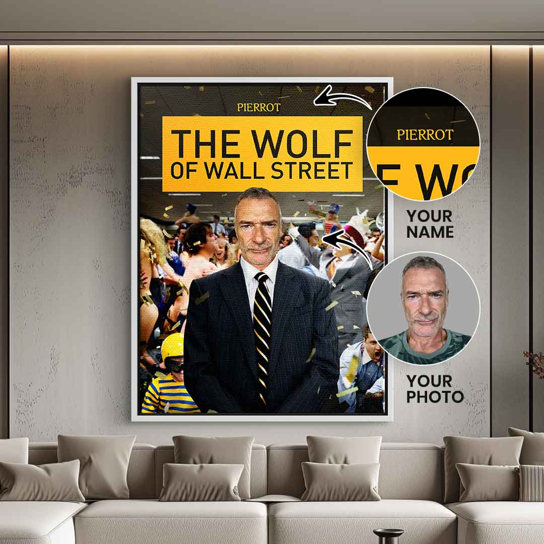 Wolf of Wall Street Haustier Portrait - Personalisierbar