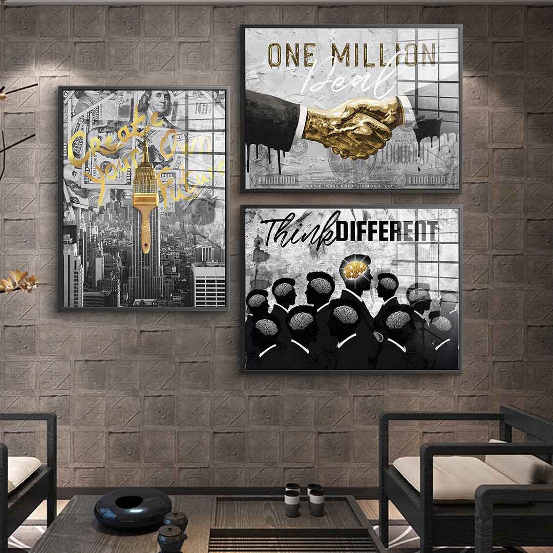 Entrepreneur Grey Gold - Acrylic glass 3x