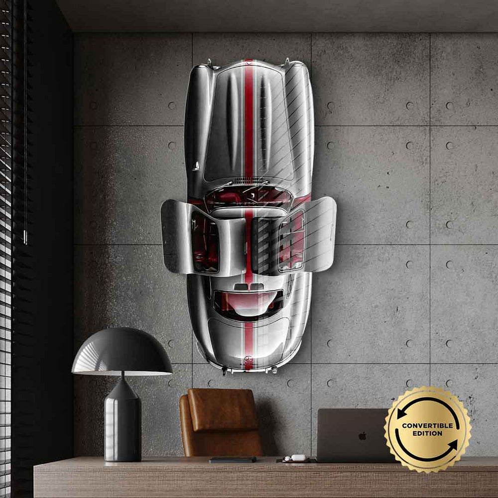 Wandskulptur Mercedes-Benz 300 SL Gullwing Acrylglasbild – Ansicht 2