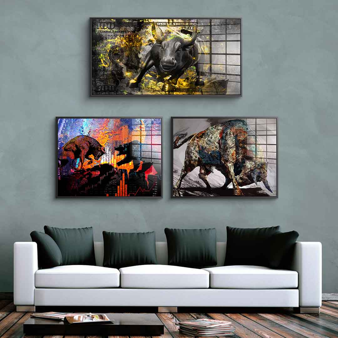 Stock market - Acrylglas 3x