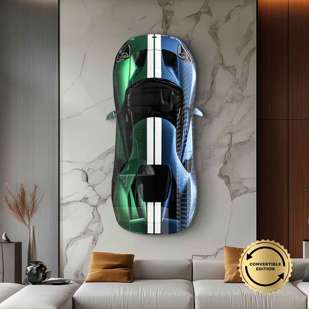Wandskulptur Ford GT - Acrylglas