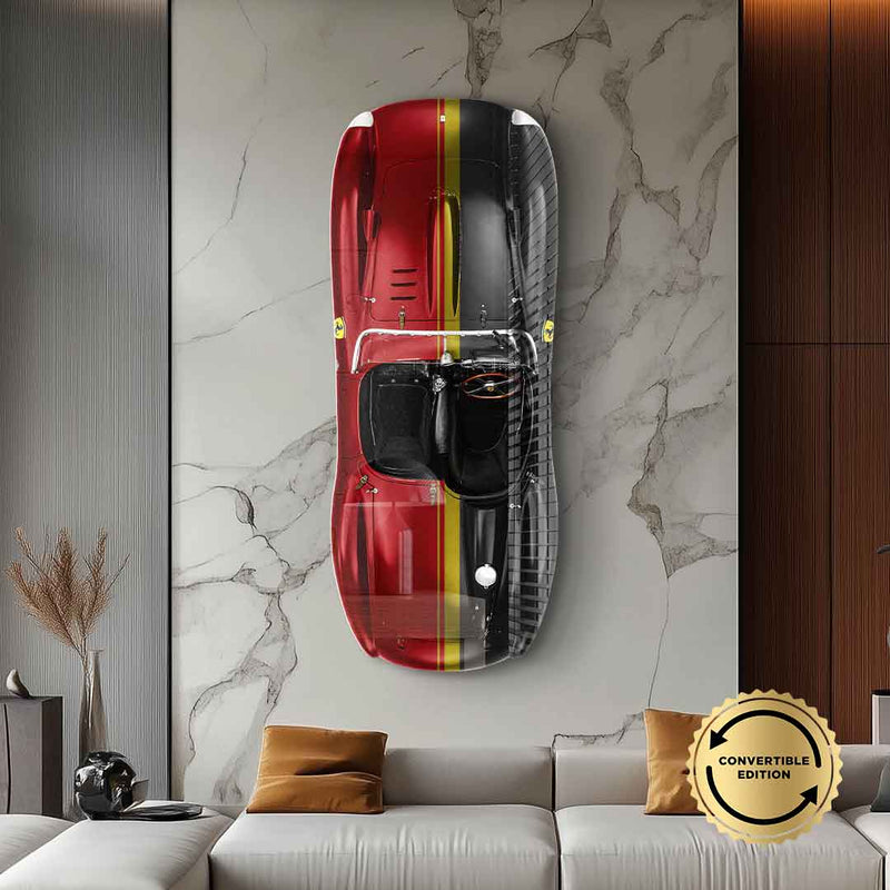 Wandskulptur Ferrari 250 Testa Rossa - Acrylglas