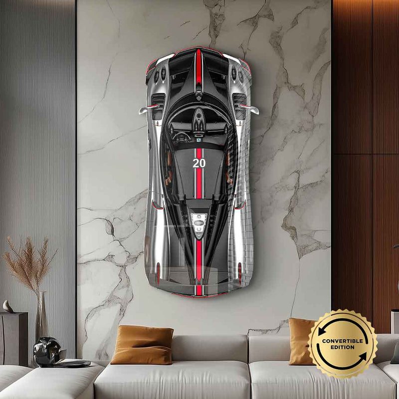 Wandskulptur Pagani Huayra Roadster BC - Acrylglas