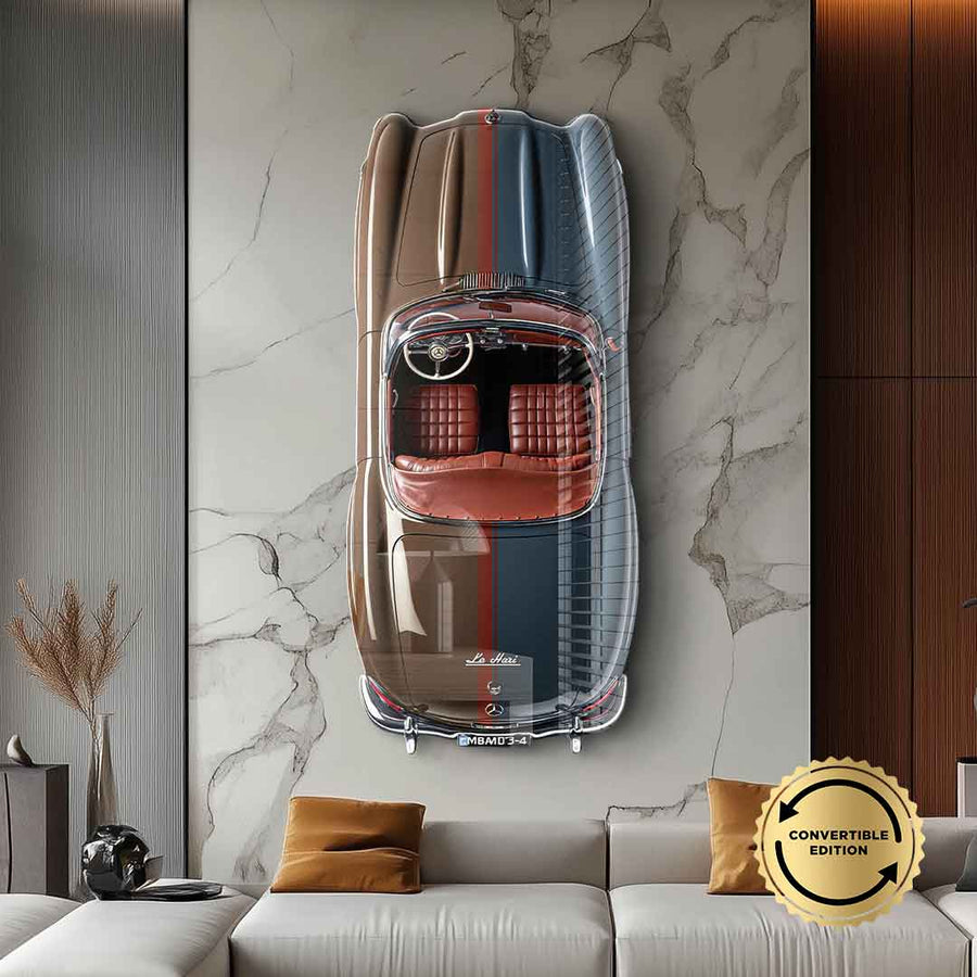 Wall sculpture Mercedes-Benz 300 SL Roadster - acrylic glass
