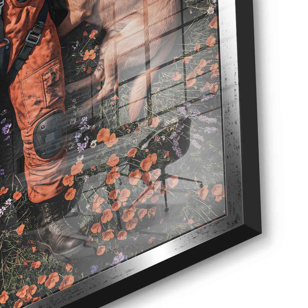 DOTCOMCANVAS® Astronaut's Loyal Companion Acrylglasbild – Ansicht 10