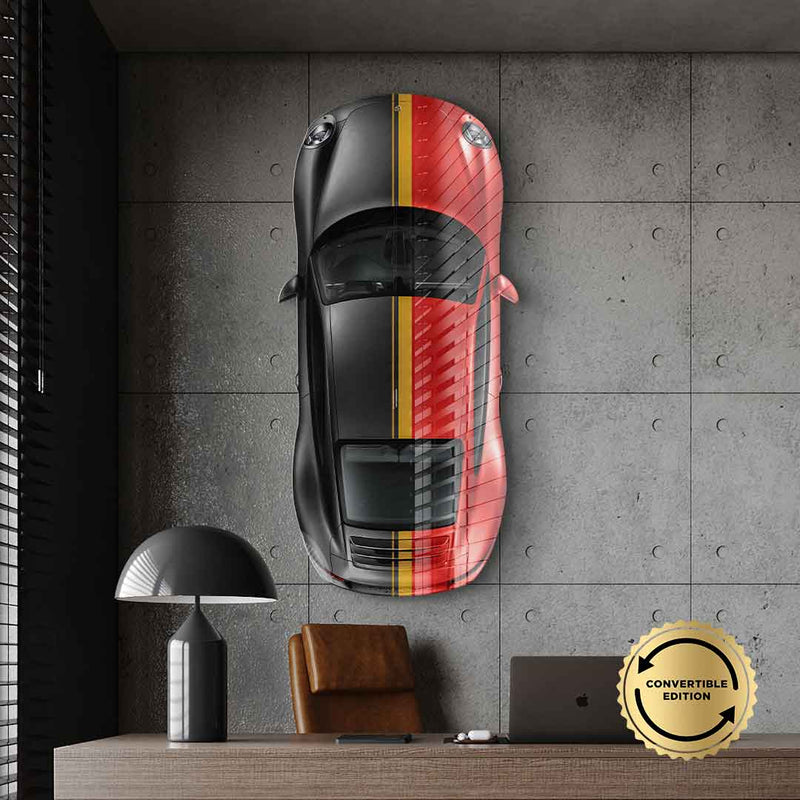 Wandskulptur Porsche 911 Carrera - Acrylglas