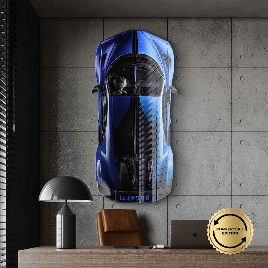 Bugatti Bolide wall sculpture - acrylic glass