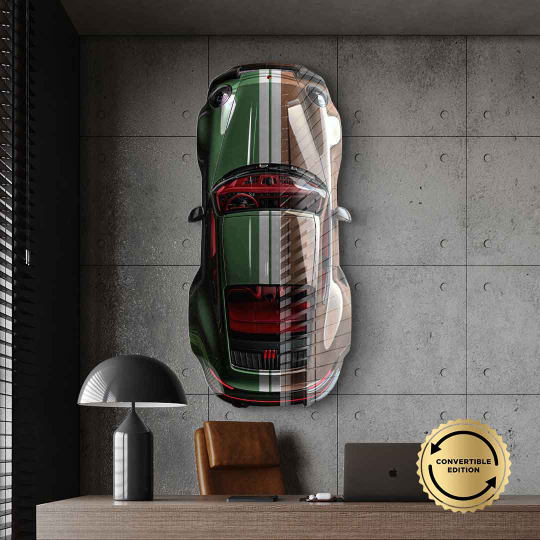 Wall sculpture Porsche 911 Targa - acrylic glass