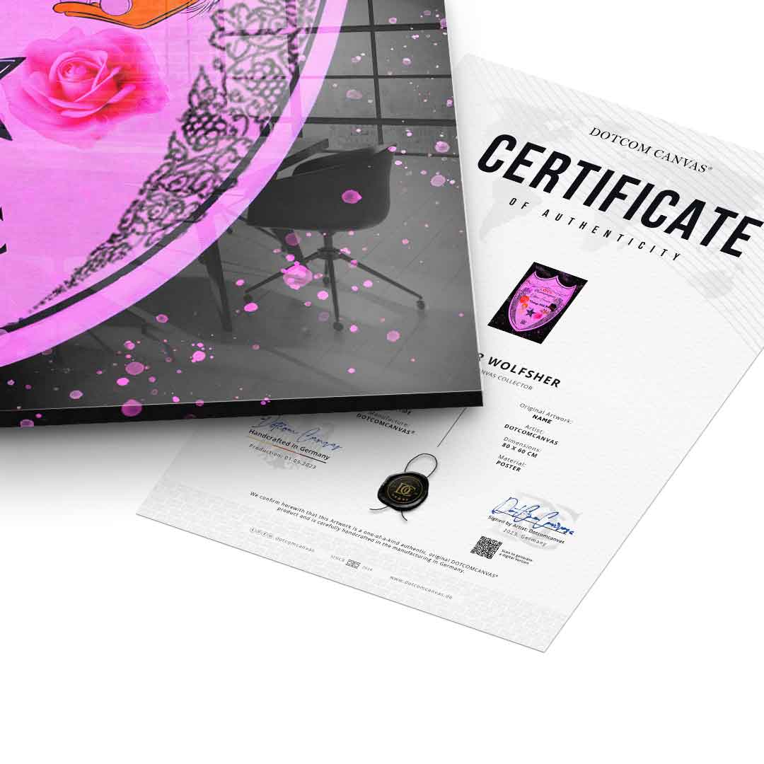 LOVE DOM PERIGNON Rosé - Acrylic glass