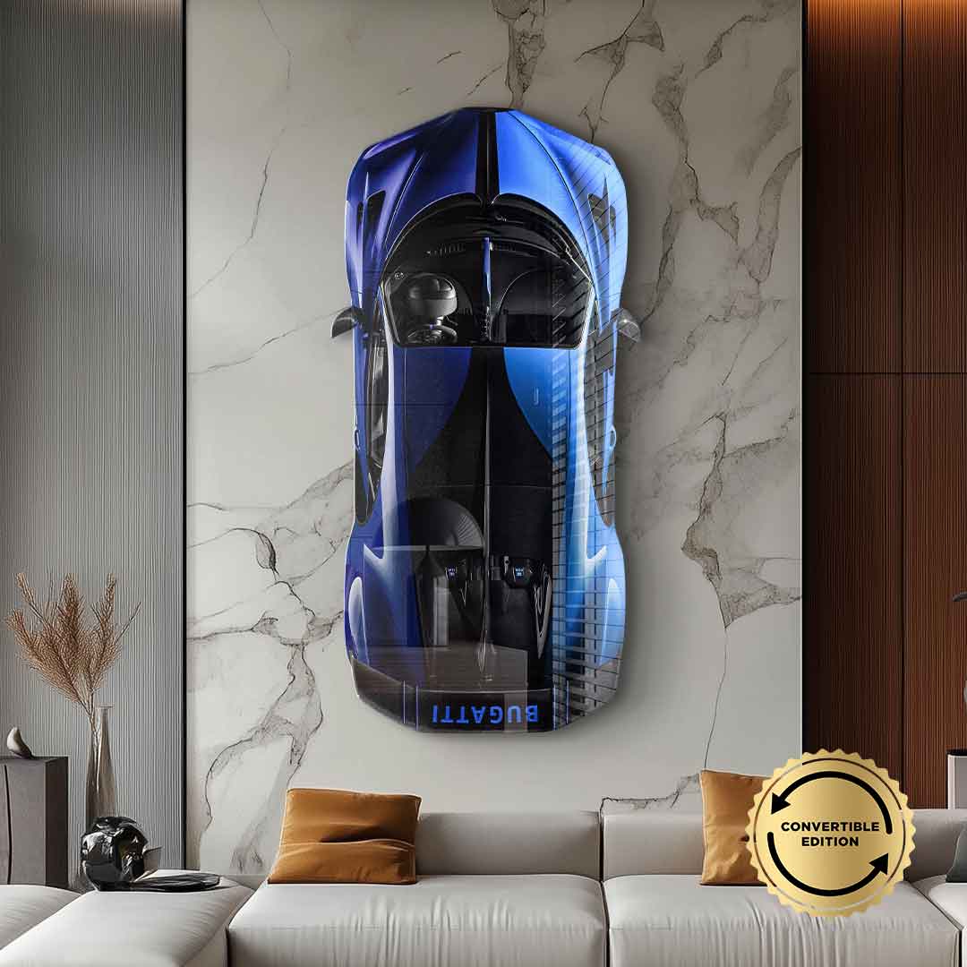 Wandskulptur Bugatti Bolide - Acrylglas