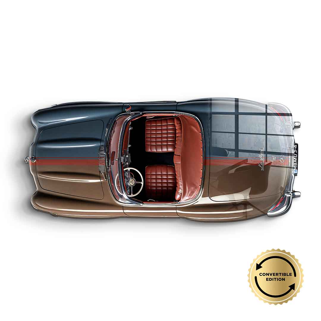 Wall sculpture Mercedes-Benz 300 SL Roadster - acrylic glass