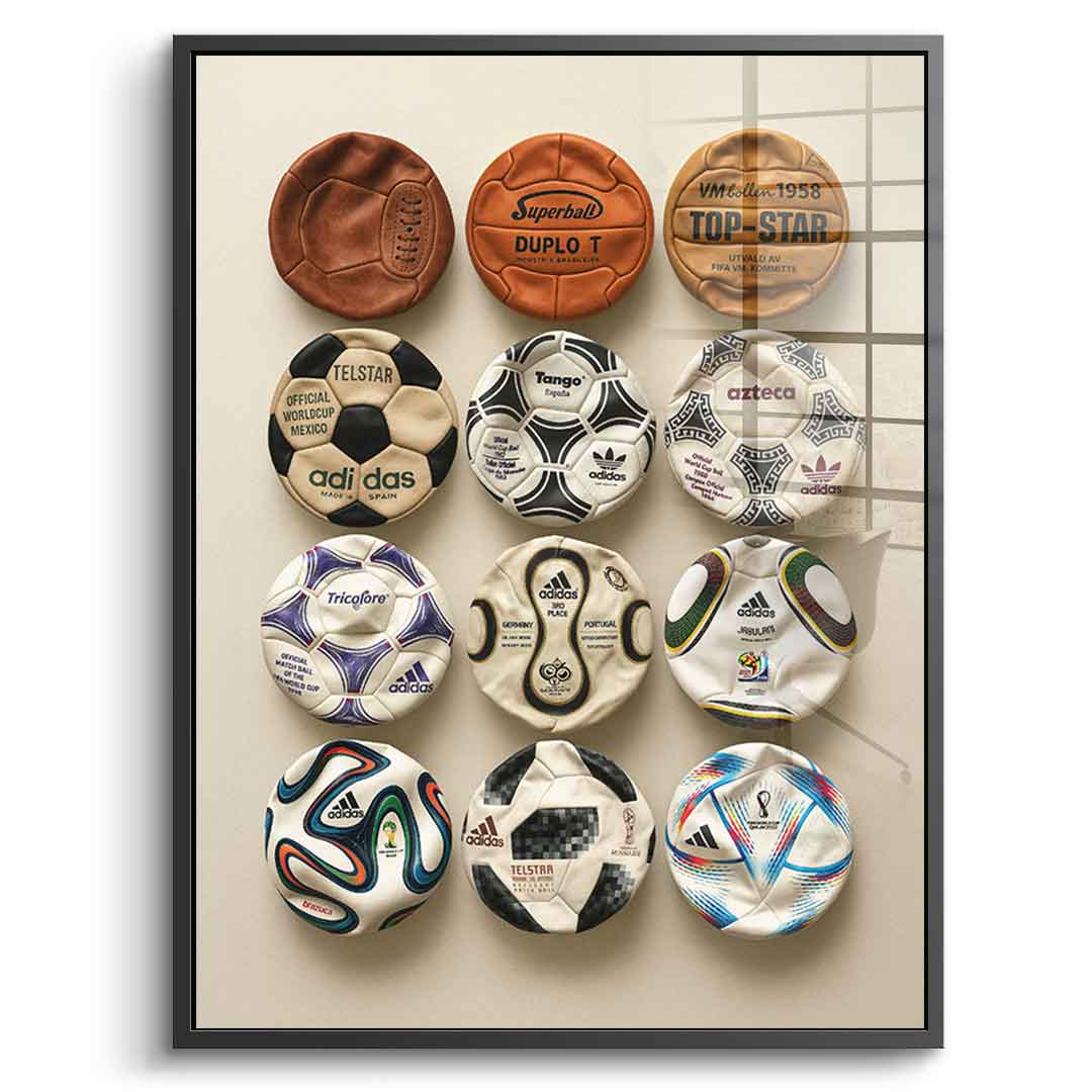 Flat World Cup Ball collection - Acrylglas