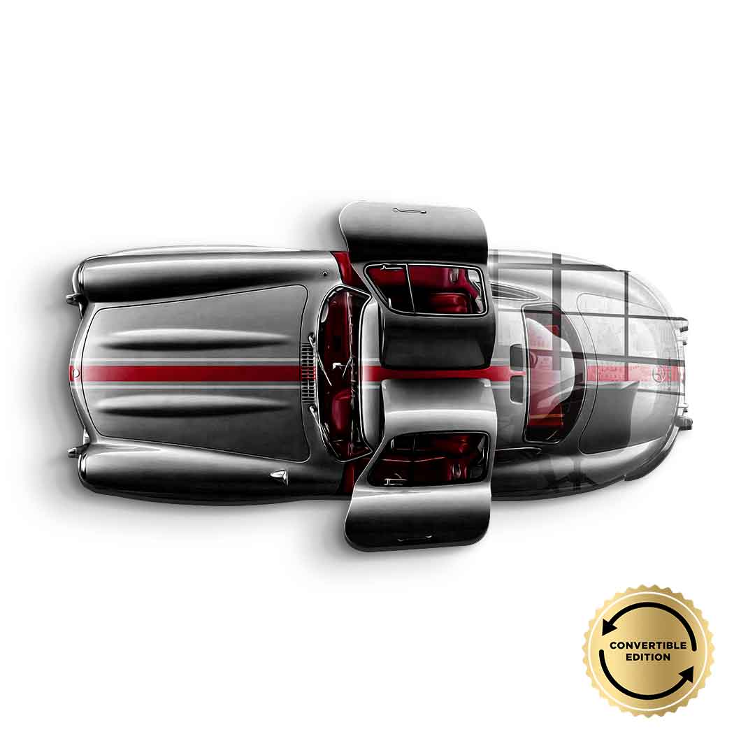 Wandskulptur Mercedes-Benz 300 SL Gullwing - Acrylglas