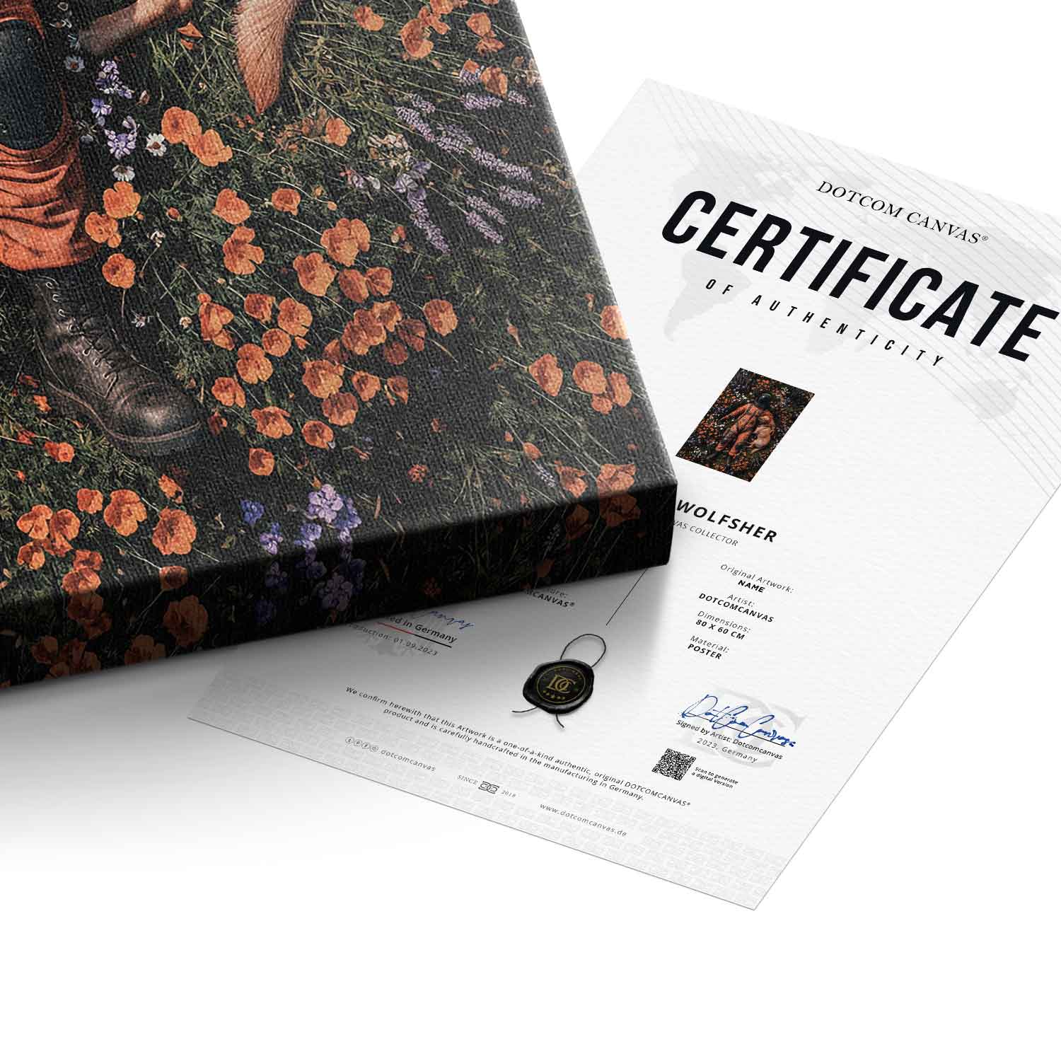 DOTCOMCANVAS® Astronaut's Loyal Companion Leinwandbild – Detailansicht 5