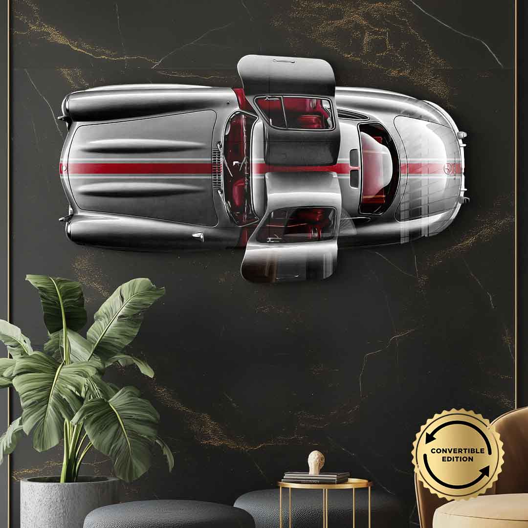 Wandskulptur Mercedes-Benz 300 SL Gullwing - Acrylglas