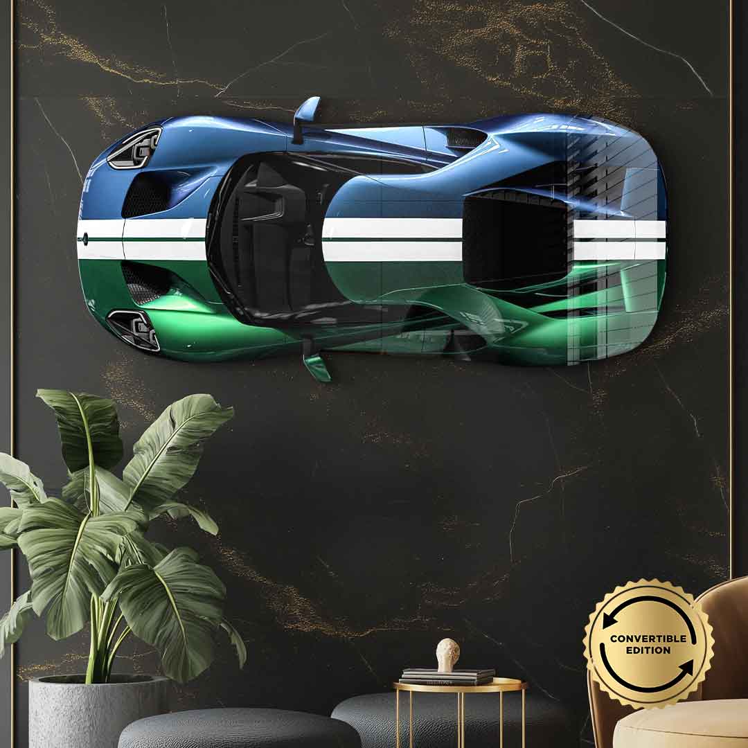 Wall sculpture Ford GT - acrylic glass