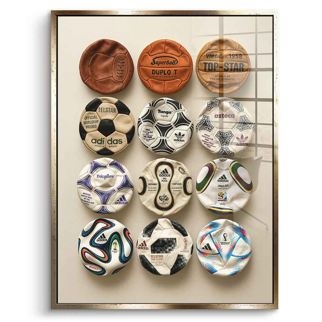 Flat World Cup Ball collection - Acrylglas