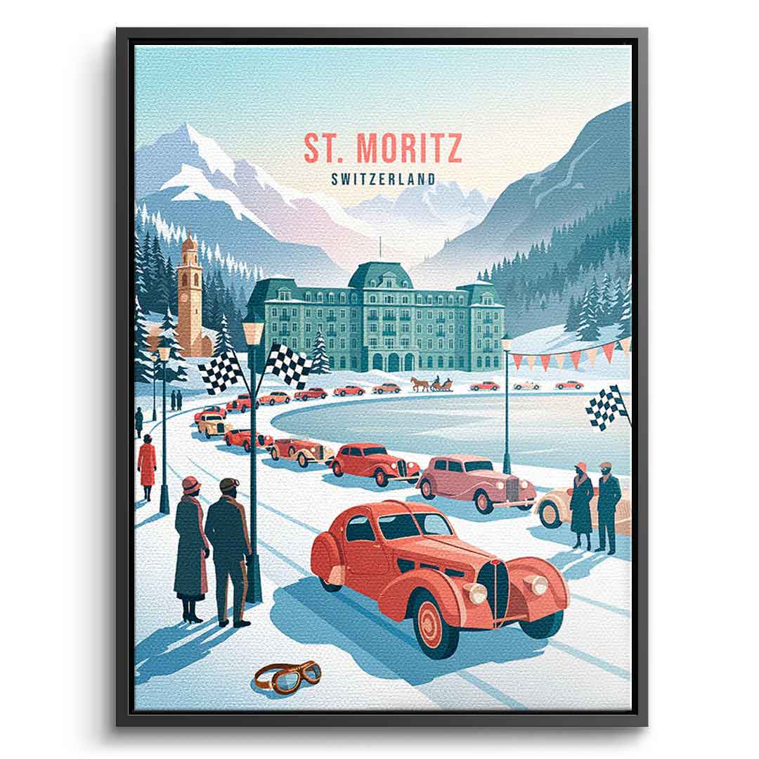 Saint Moritz Leinwandbild