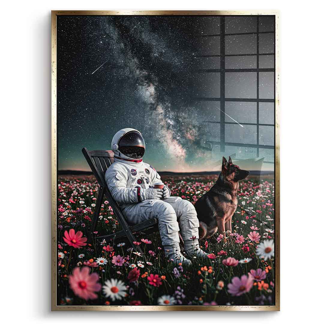 DOTCOMCANVAS® Astronaut's Silent Night Acrylglasbild – Ansicht 5