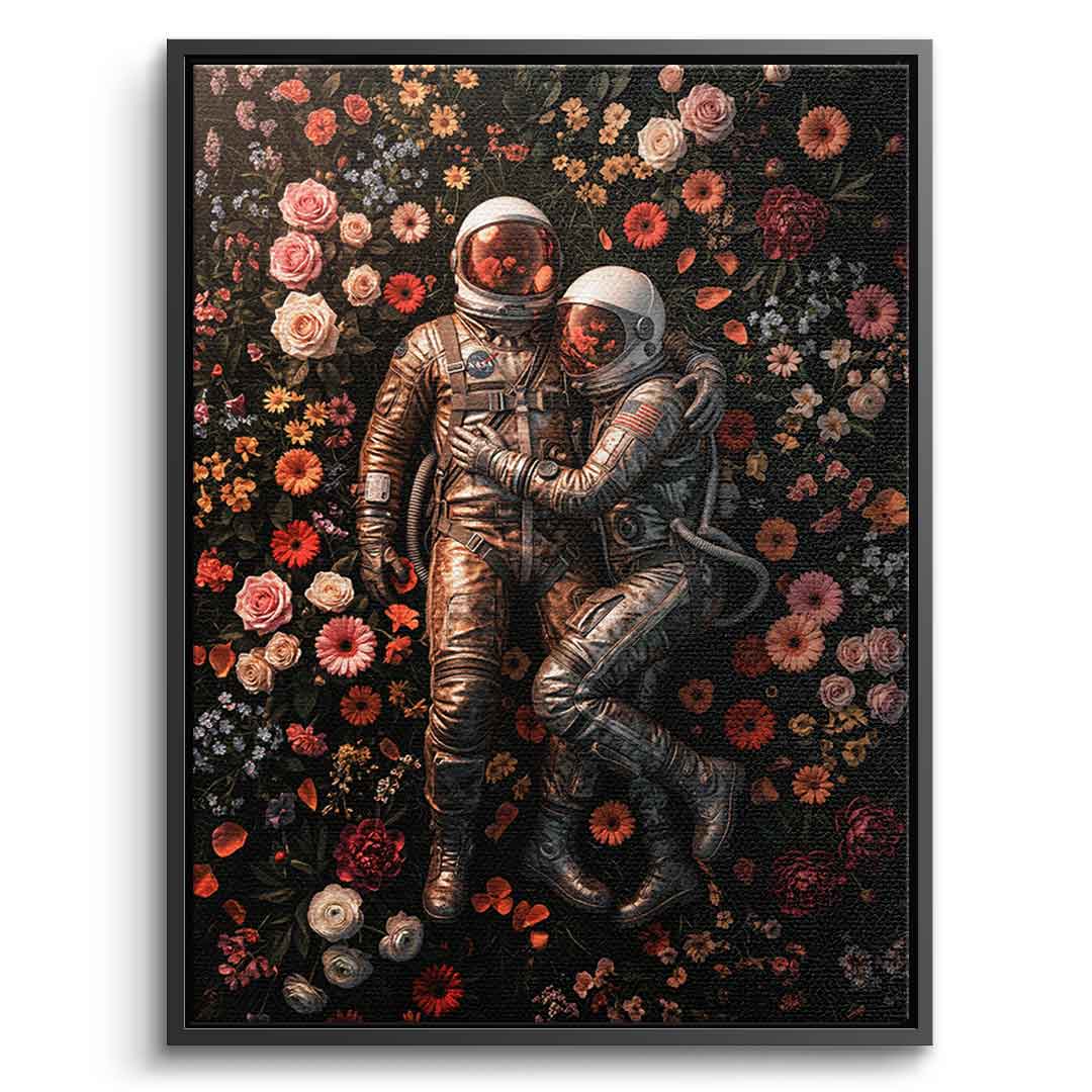 DOTCOMCANVAS® Eternal Love of Astronauts Leinwandbild – Wandansicht