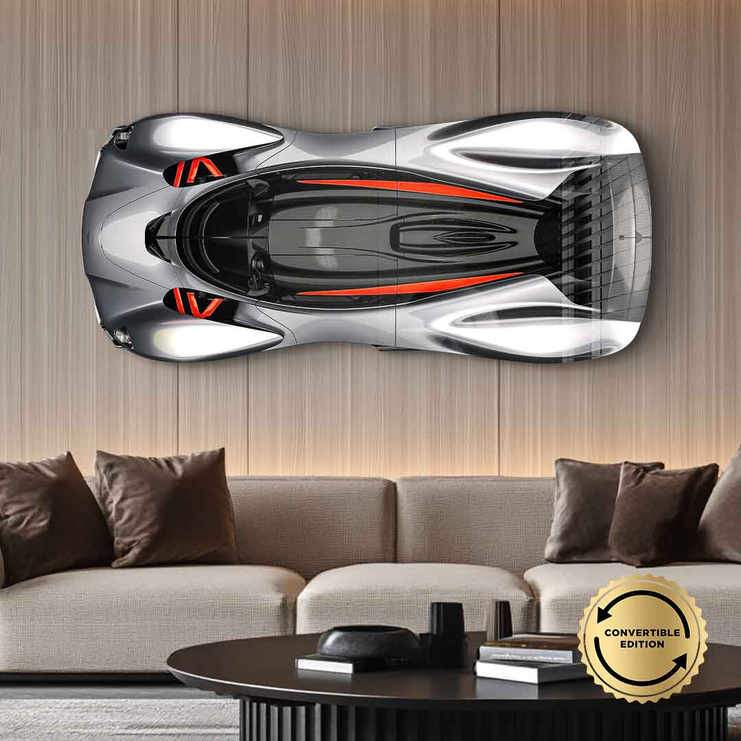 Wandskulptur Aston Martin Valkyrie - Acrylglas