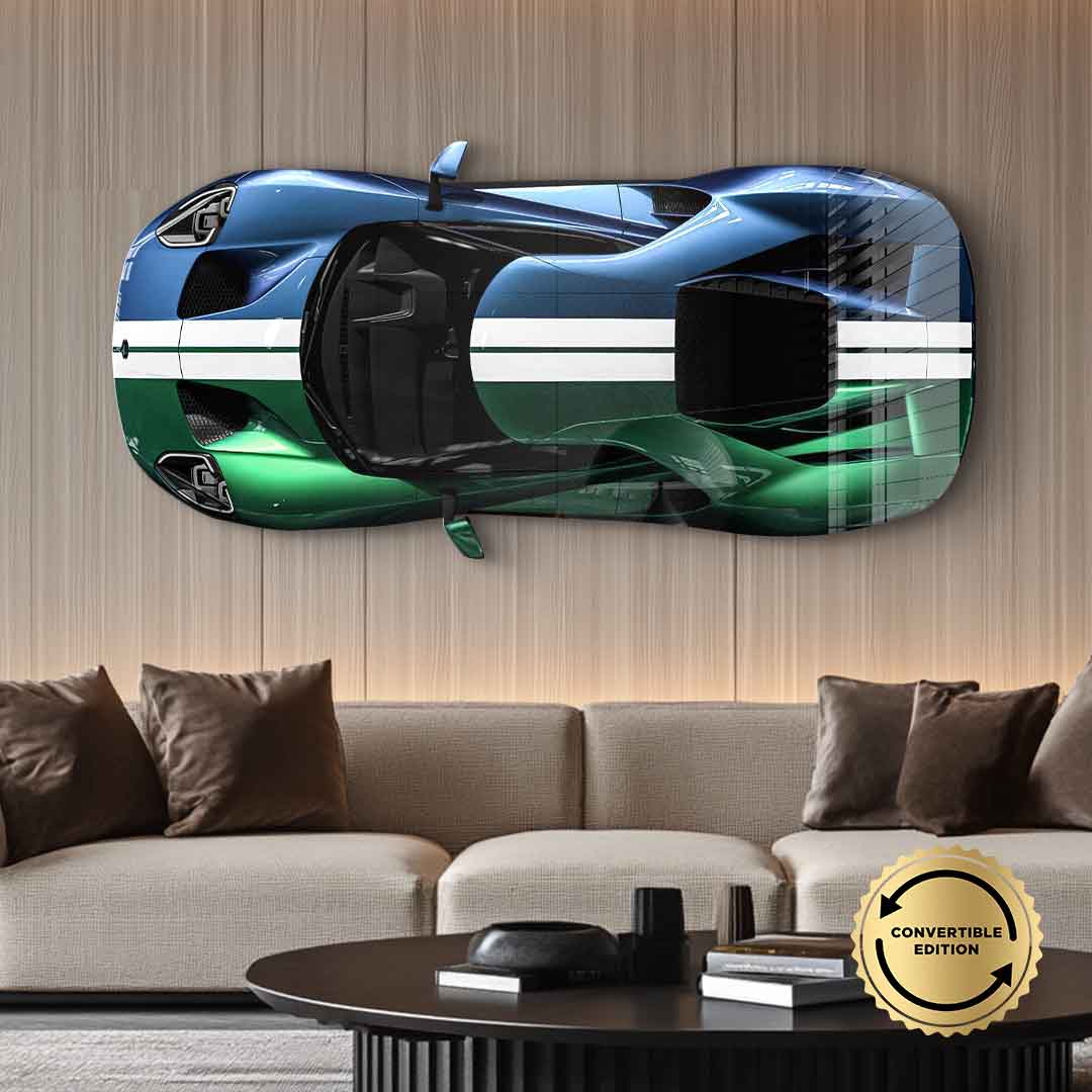 Wandskulptur Ford GT - Acrylglas