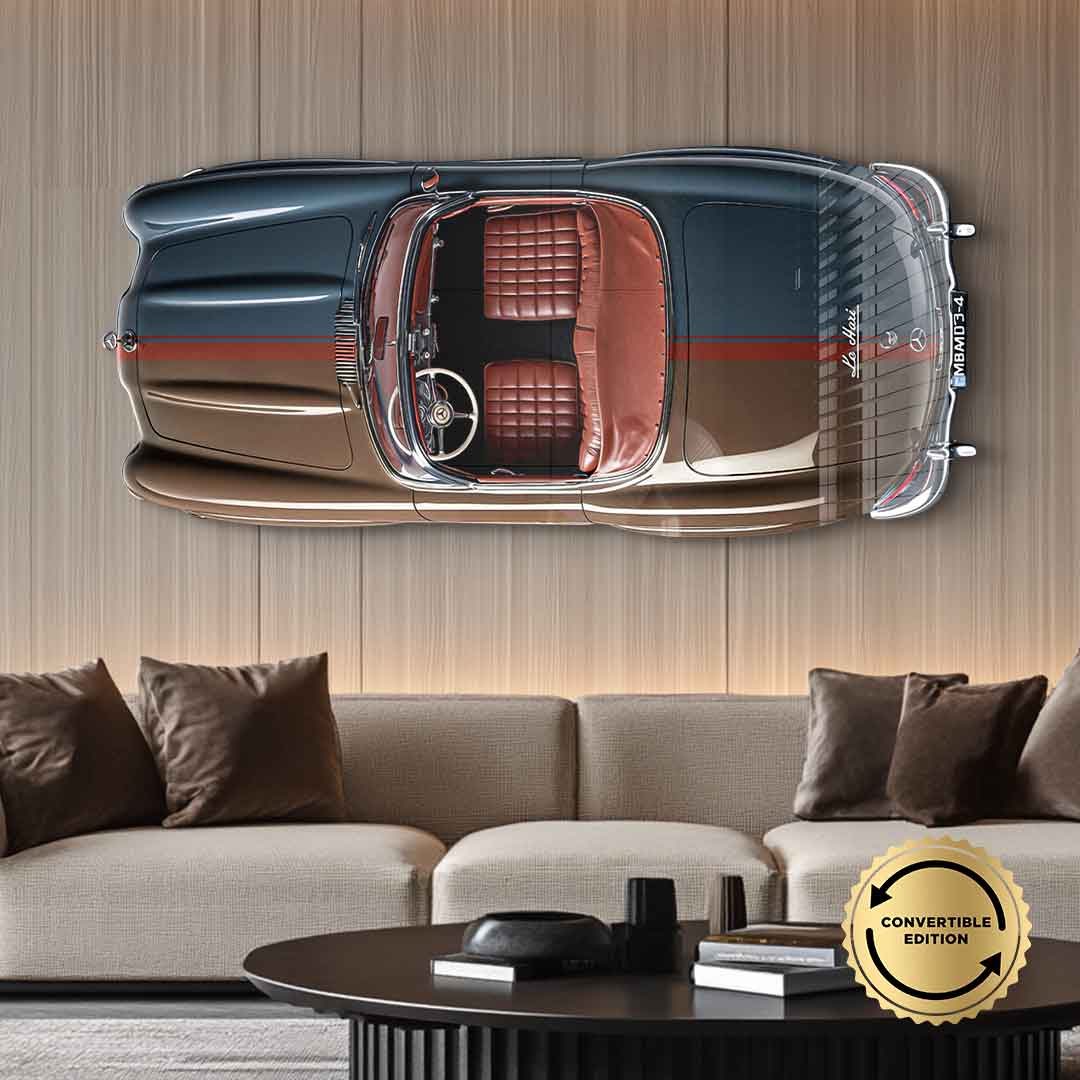 Wall sculpture Mercedes-Benz 300 SL Roadster - acrylic glass