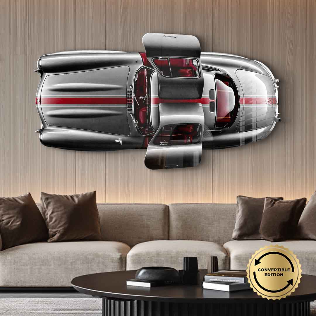 Wandskulptur Mercedes-Benz 300 SL Gullwing - Acrylglas