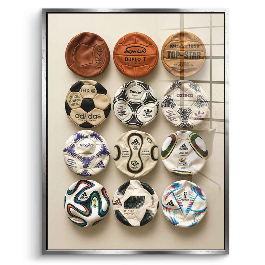 Flat World Cup Ball collection - Acrylic glass
