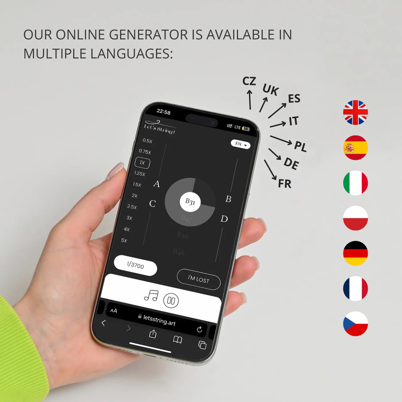 Fadenbild DIY Set: Kunstwerk zum Selber machen mit App Anleitung