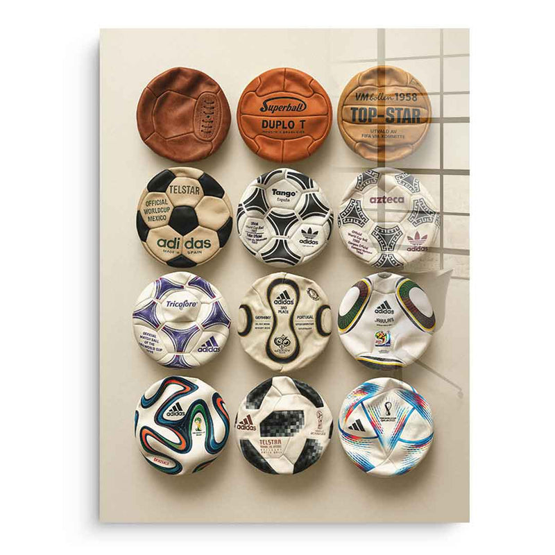 Flat World Cup Ball collection - acrylic glass