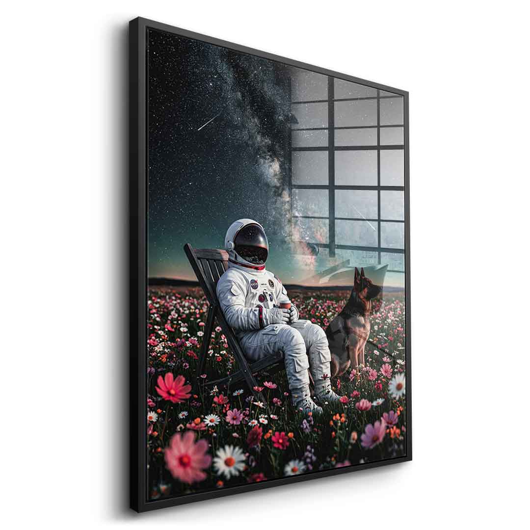 DOTCOMCANVAS® Astronaut's Silent Night Acrylglasbild – Ansicht 7